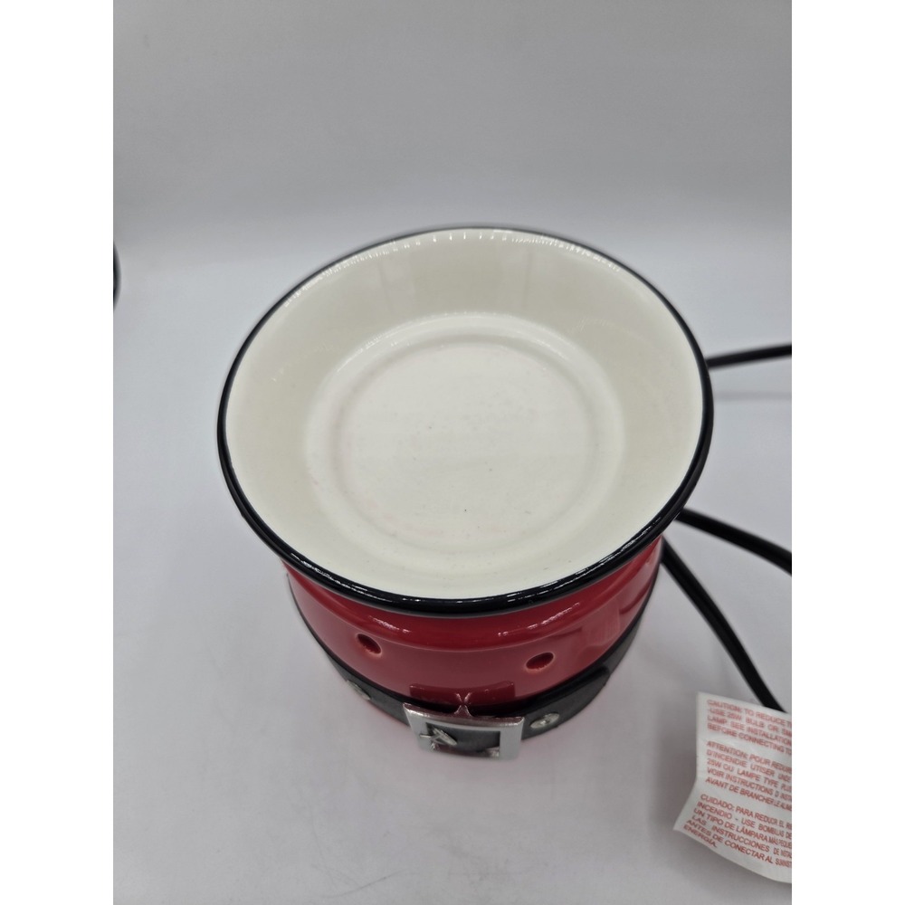 Scentsy Jolly Full Size Warmer Santa Suit Retired Red Black Belt In Box - Picture 2 of 8